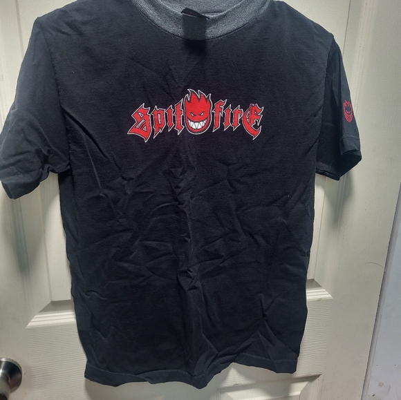 Vintage 90s Spitfire Wheels Skateboarding Shirt Small - Picture 1 of 6